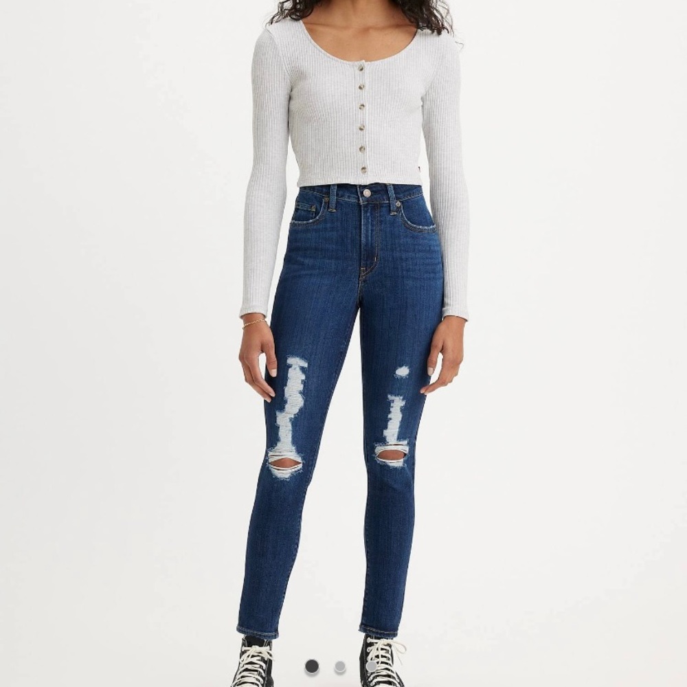 Levi’s 721 High Rise Skinny Jeans 28 x 30 - Chelsea Cutout